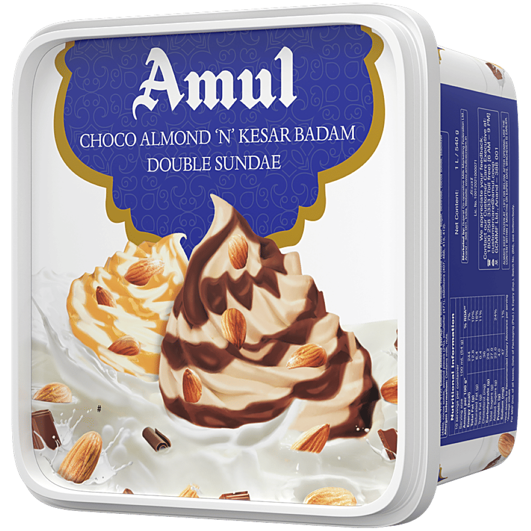 AMUL CHOCO ALMOND N KESAR BADAM 1LT